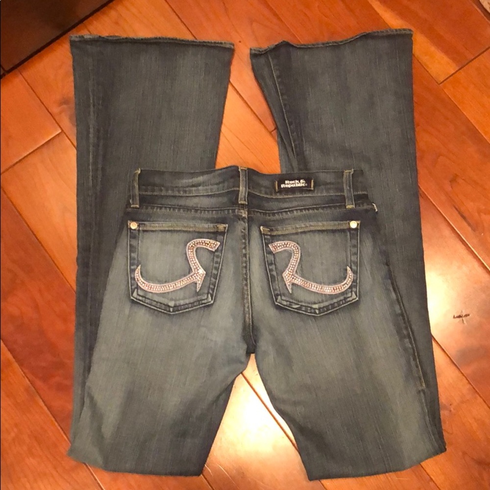 Rock & Republic Roth Jeans - Rhinestone - 27 - Picture 2 of 8
